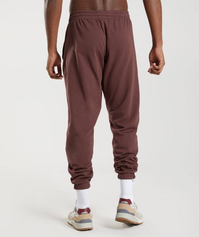 Men's Gymshark Essential Oversized Jogger Brown | CA 8DN075